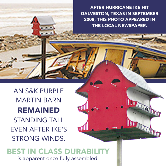 S&K Purple Martin Houses, Pack of 4