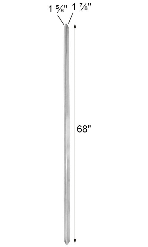 S&K Replacement B Section for 15’ Triangular Poles, 68"L