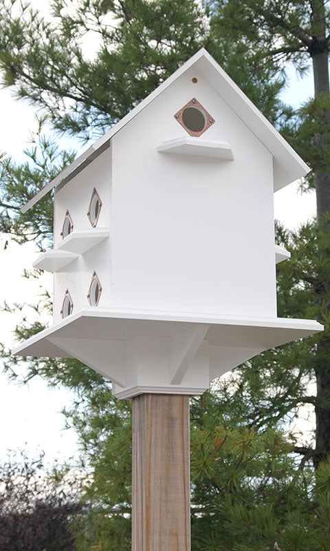 Wing & A Prayer Purple Martin Mansion, Hammered Copper Roof