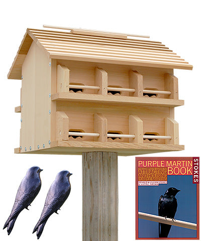 Heath Cedar Crescent Entry Purple Martin House Package