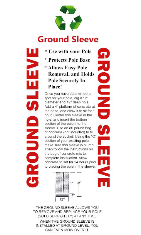 S&K Galvanized Steel Easy Pulley System Martin House Pole