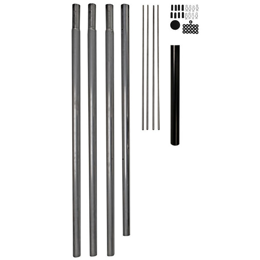 Wild Bird Lover's Aluminum Pole for 8 Gourds, 4 Over 4