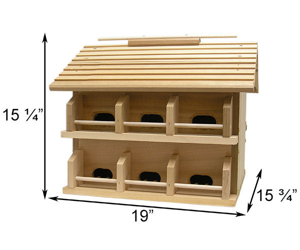 Heath Cedar Purple Martin House, Crescent Entrance Holes