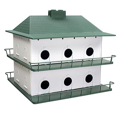 Heath 12-Room Two-Story Purple Martin House & Decoys