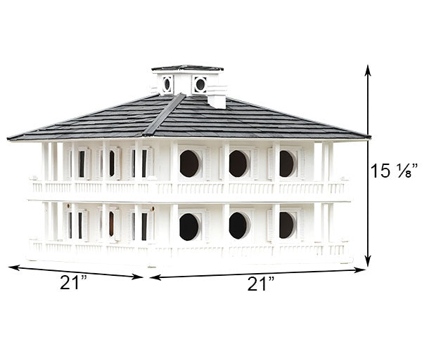 Home Bazaar Purple Martin Clubhouse Bird House, 16 Room