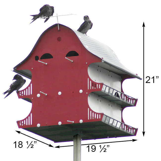 S&K Purple Martin Barn, 16 Room