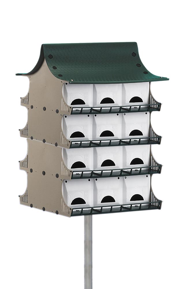 S&K Dual Purple Martin Houses, Expandable Option, 24 Rooms
