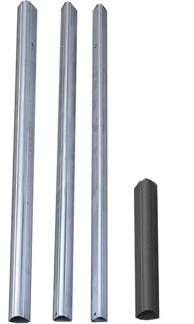 S&K Telescoping Aluminum Tri-Poles w/Ground Sockets, 2 Pack