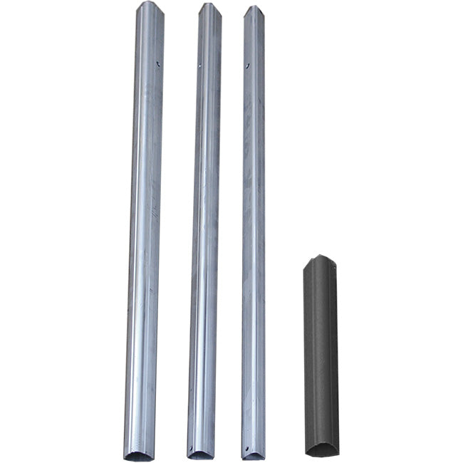 S&K Telescoping Aluminum Tri-Poles w/Ground Sockets, 6 Pack