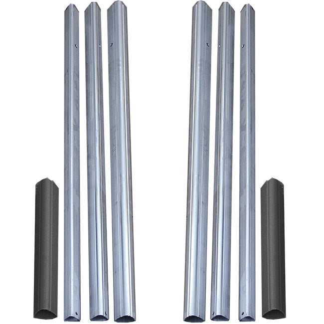S&K Telescoping Aluminum Tri-Poles w/Ground Sockets, 2 Pack