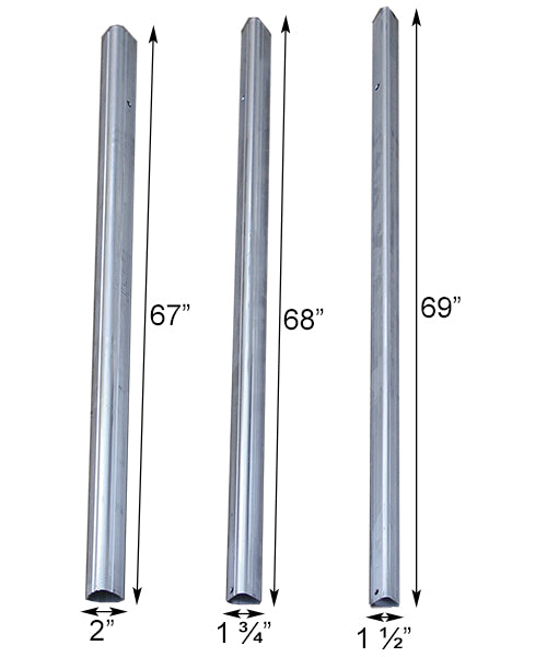 S&K Telescoping Aluminum Tri-Pole with Ground Socket, 15'