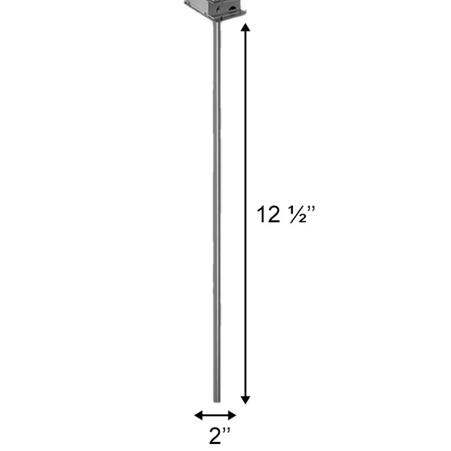 Birds Choice Heavy Duty Telescoping Martin House Pole, 12'