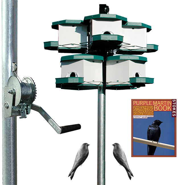 Heritage Farms Quad Pod Purple Martin House Package, 2 Pods