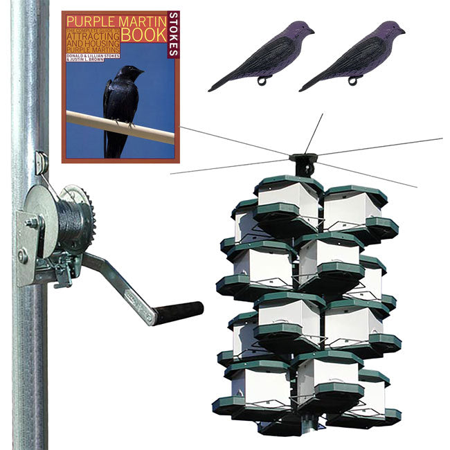 Heritage Farms Quad Pod Purple Martin House Package, 16 Room