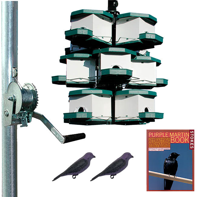 Heritage Farms Quad Pod Purple Martin House Package, 12 Room