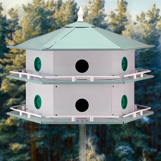Heath 12-Room Deluxe Purple Martin House & Gourds Kit