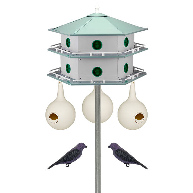 Heath 12-Room Deluxe Purple Martin House & Gourds Kit