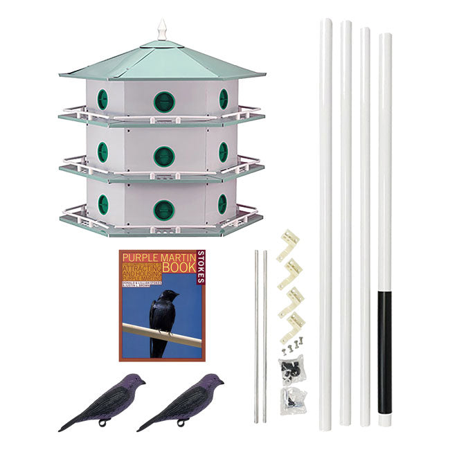 Heath 18-Room Deluxe Purple Martin House Package