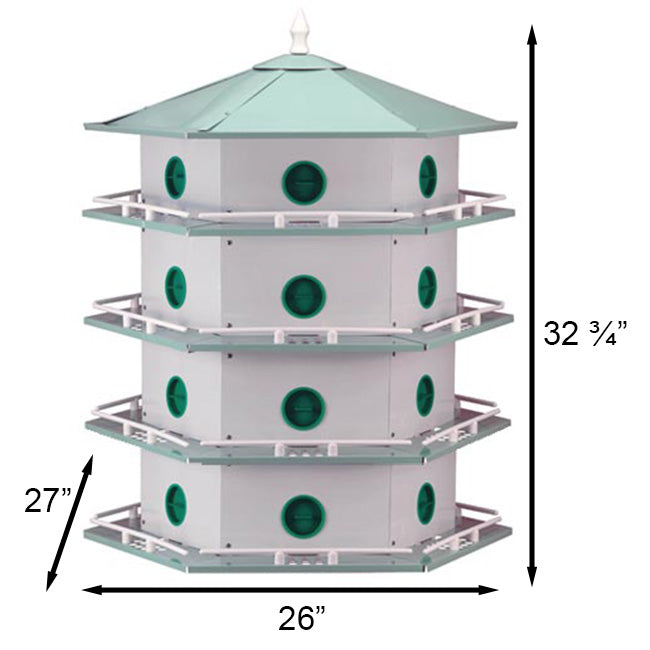 Heath 24-Room Deluxe Purple Martin House Package