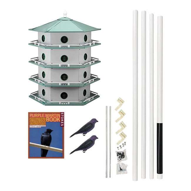 Heath 24-Room Deluxe Purple Martin House Package