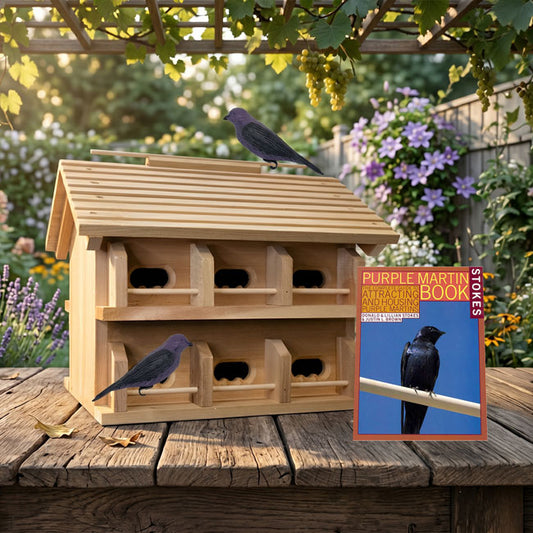 Heath Cedar Crescent Entry Purple Martin House Package