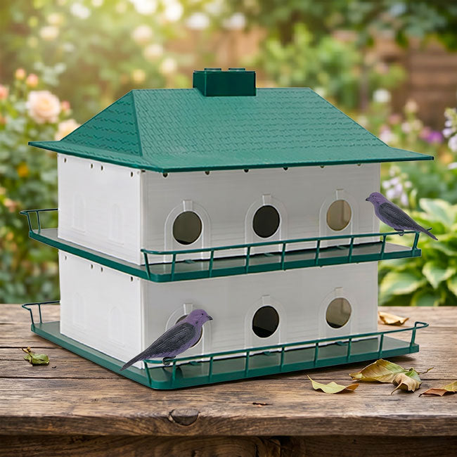 Heath 12-Room Two-Story Purple Martin House & Decoys