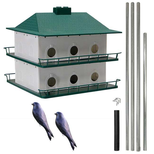 Heath 12-Room Two-Story Purple Martin House Package