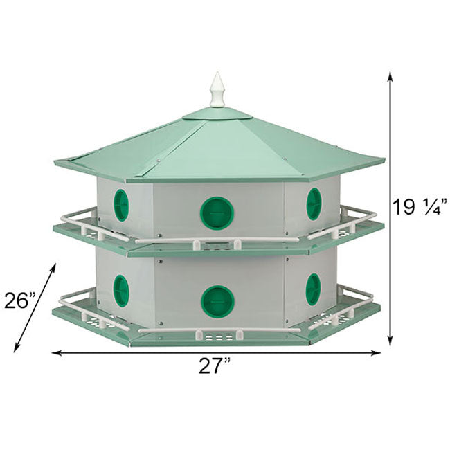 Heath 12-Room Deluxe Purple Martin House & Gourds Kit