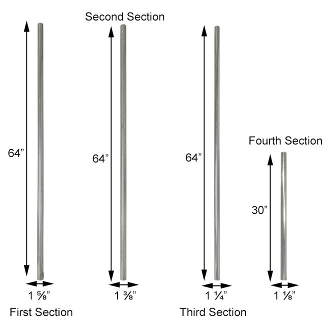 Aluminum Two-Story Martin House & Pole by Prime Retreat