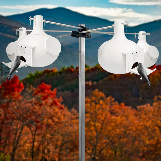 Bo Eleven Gourds with Hanging Rack and Pole Package