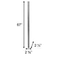 S&K D Section for 15' Triangular Poles, 67"L