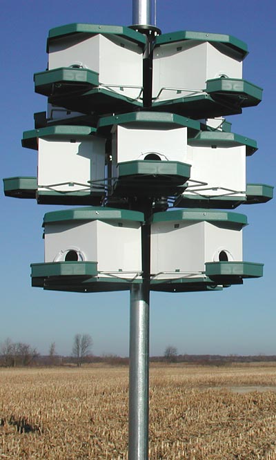 Heritage Farms Quad Pod Purple Martin House Package, 4 Pods