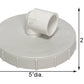 Troyer's Vented Gourd Replacement Caps, Pack of 4